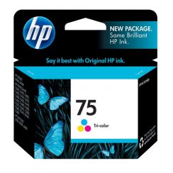 Genuine HP CB337WN, HP 75 Tricolor Inkjet Print Cartridge