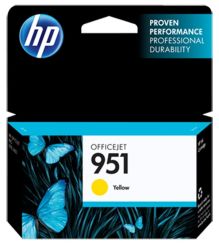 Genuine HP CN052AN, HP 951 Yellow Officejet Ink Cartridge 